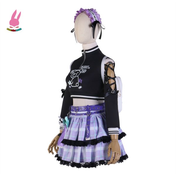 画像3: cosabc プロジェクトセカイ カラフルステージ! feat. 初音ミクPJSK25時 東雲絵名 しののめえな 風 コスプレ衣装 イベント 演出服 二次会 コスチューム パーティー ハロウィン (3)