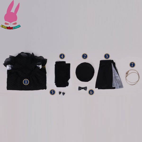 画像11: cosabc バーチャル VTuber Hololive  星街すいせい コスプレ衣装 メイド服 風 コスプレ衣装 イベント 演出服 二次会 コスチューム パーティー ハロウィン (11)