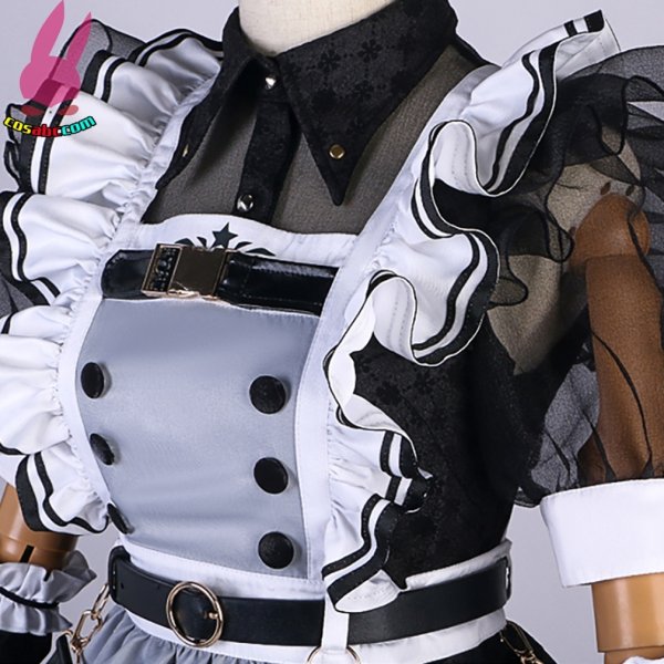 画像7: cosabc バーチャル VTuber Hololive  星街すいせい コスプレ衣装 メイド服 風 コスプレ衣装 イベント 演出服 二次会 コスチューム パーティー ハロウィン (7)