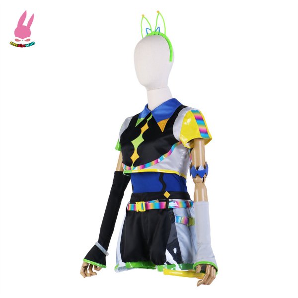 画像2: cosabc ラブライブ!LoveLive! Liella!Vitamin SUMMER 平安名すみれ へあんなすみれ 風 コスプレ衣装 イベント 演出服 二次会 コスチューム パーティー ハロウィン (2)