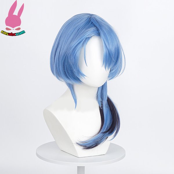 画像2: cosabc バーチャル VTuber Hololive  星街すいせい  風 コスプレウィッグ かつら コスチューム イベント 変装 仮装 パーティー ハロウィン (2)