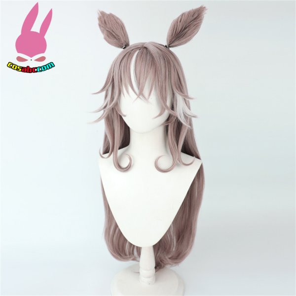 画像3: cosabc ウマ娘 プリティーダービー ワンダーアキュート 風 コスプレウィッグ かつら コスチューム イベント 変装 仮装 パーティー ハロウィン (3)