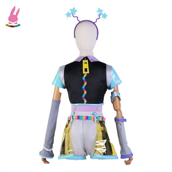 画像3: cosabc ラブライブ!LoveLive! Liella!Vitamin SUMMER 唐可可 タンクゥクゥ 風 コスプレ衣装 イベント 演出服 二次会 コスチューム パーティー ハロウィン (3)