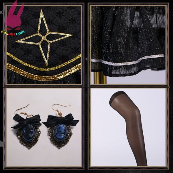 画像12: cosabc バーチャル VTuber Hololive  星街すいせい コスプレ衣装 メイド服 風 コスプレ衣装 イベント 演出服 二次会 コスチューム パーティー ハロウィン (12)