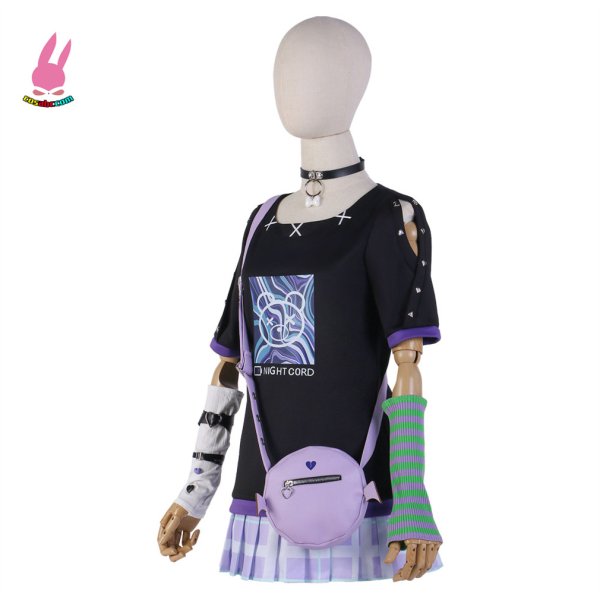 画像2: cosabc プロジェクトセカイ カラフルステージ!PJSK 25時 宵崎奏 よいさきかなで 風 コスプレ衣装 イベント 演出服 二次会 コスチューム パーティー ハロウィン (2)