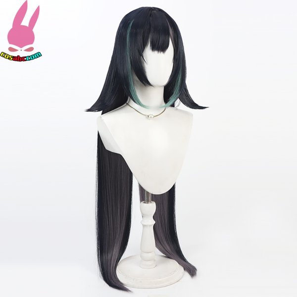 画像2: cosabc 原神 藍硯ランヤン  風 コスプレウィッグ かつら コスチューム イベント 変装 仮装 パーティー ハロウィン (2)