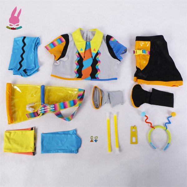 画像9: cosabc ラブライブ!LoveLive! Liella!Vitamin SUMMER 澁谷かのん しぶやかのん 風 コスプレ衣装 イベント 演出服 二次会 コスチューム パーティー ハロウィン (9)