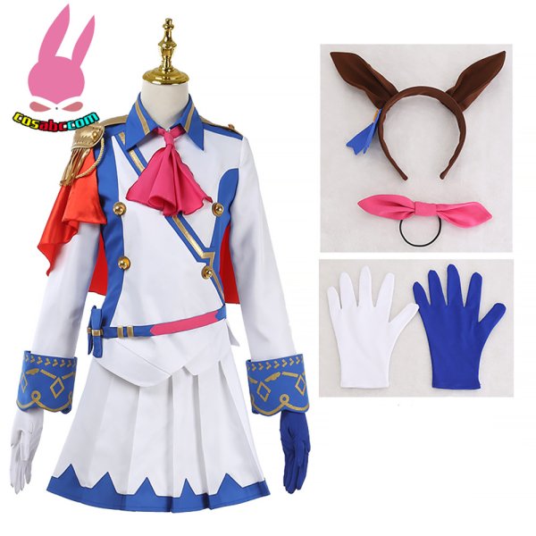 画像8: cosabc ウマ娘 ウマ娘 プリティーダービー トウカイテイオー 風 コスプレ衣装 イベント 演出服 二次会 コスチューム パーティー ハロウィン (8)