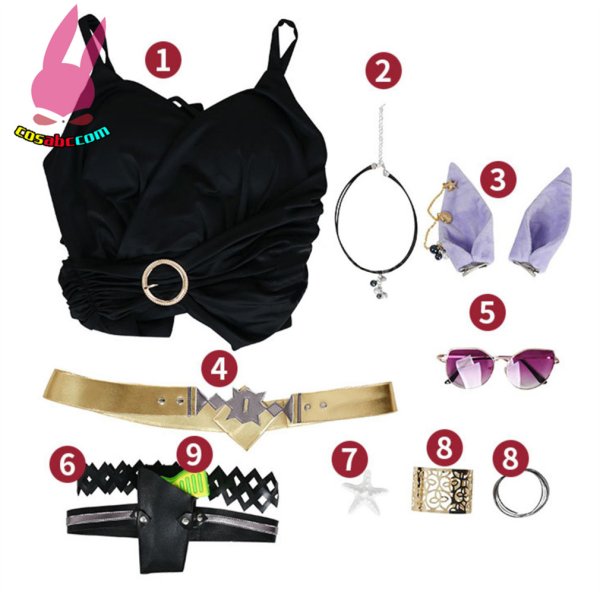 画像7: cosabc ウマ娘 プリティーダービー ゴールドシップ 水泳 風 コスプレ衣装 イベント 演出服 二次会 コスチューム パーティー ハロウィン (7)