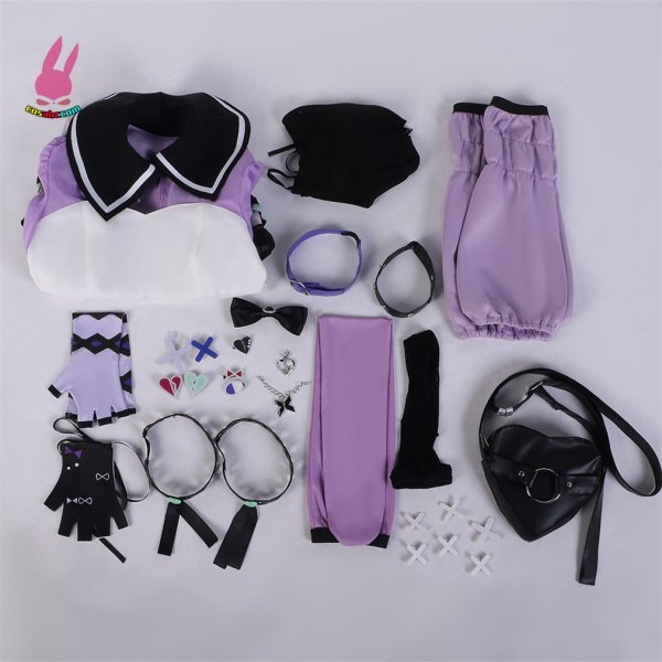 画像13: cosabc プロジェクトセカイ カラフルステージ! feat. 初音ミク 朝比奈まふゆ 風 コスプレ衣装 イベント 演出服 二次会 コスチューム パーティー ハロウィン (13)