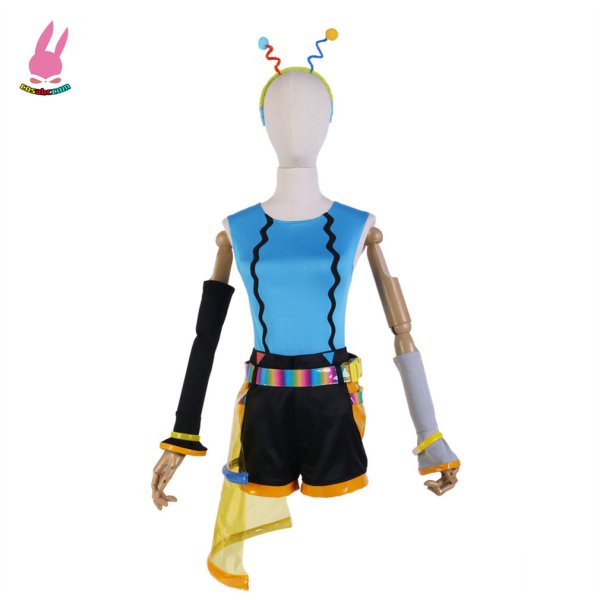 画像4: cosabc ラブライブ!LoveLive! Liella!Vitamin SUMMER 澁谷かのん しぶやかのん 風 コスプレ衣装 イベント 演出服 二次会 コスチューム パーティー ハロウィン (4)