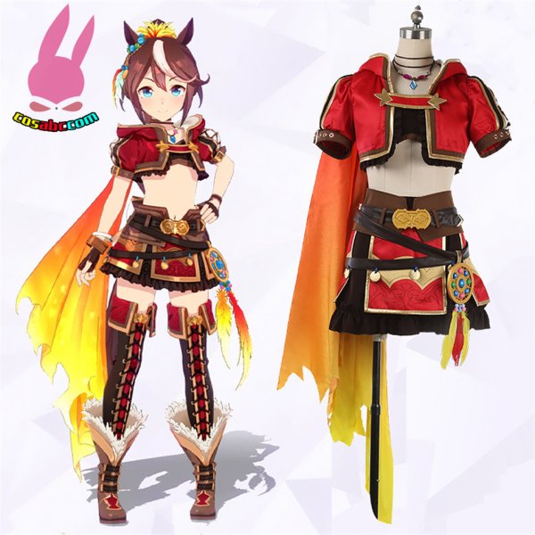 画像7: cosabc ウマ娘 プリティーダービー トウカイテイオー 風 コスプレ衣装 イベント 演出服 二次会 コスチューム パーティー ハロウィン (7)