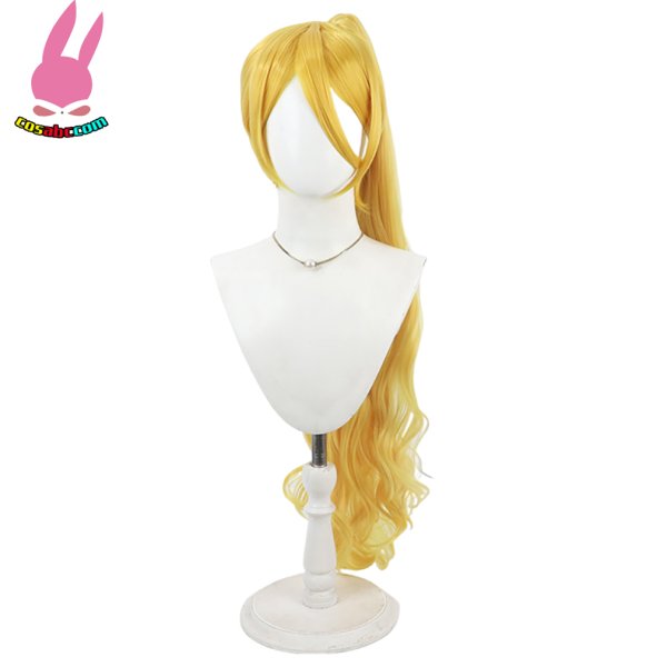画像2: cosabc HUGっと!プリキュア 輝木ほまれ 風 コスプレウィッグ かつら コスチューム イベント 変装 仮装 パーティー ハロウィン (2)