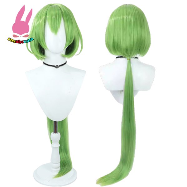 画像5: cosabc SSS合同会社 東北ずん子 ずんだもん  風 コスプレウィッグ かつら コスチューム イベント 変装 仮装 パーティー ハロウィン (5)