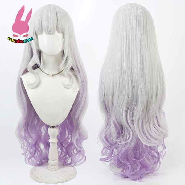 画像5: cosabc YouTuber VTuber hololive 紫咲 シオン  風 コスプレウィッグ かつら コスチューム イベント 変装 仮装 パーティー ハロウィン (5)