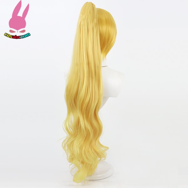 画像5: cosabc HUGっと!プリキュア 輝木ほまれ 風 コスプレウィッグ かつら コスチューム イベント 変装 仮装 パーティー ハロウィン (5)