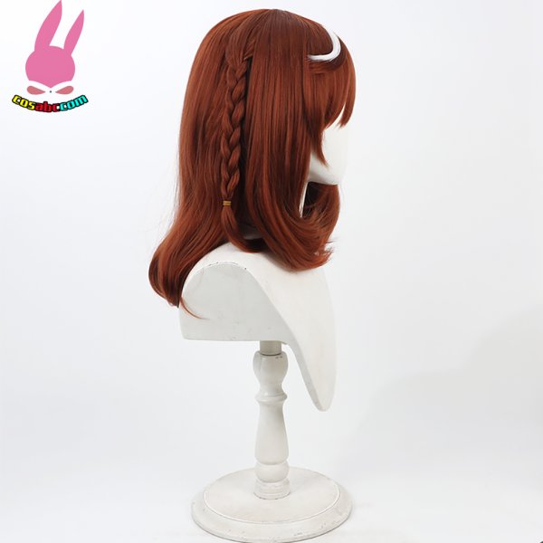 画像4: cosabc ウマ娘プリティーダービー ブエナビスタ  風 コスプレウィッグ かつら 尻尾 コスチューム イベント 変装 仮装 パーティー ハロウィン (4)