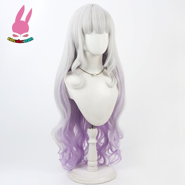 画像2: cosabc YouTuber VTuber hololive 紫咲 シオン  風 コスプレウィッグ かつら コスチューム イベント 変装 仮装 パーティー ハロウィン (2)