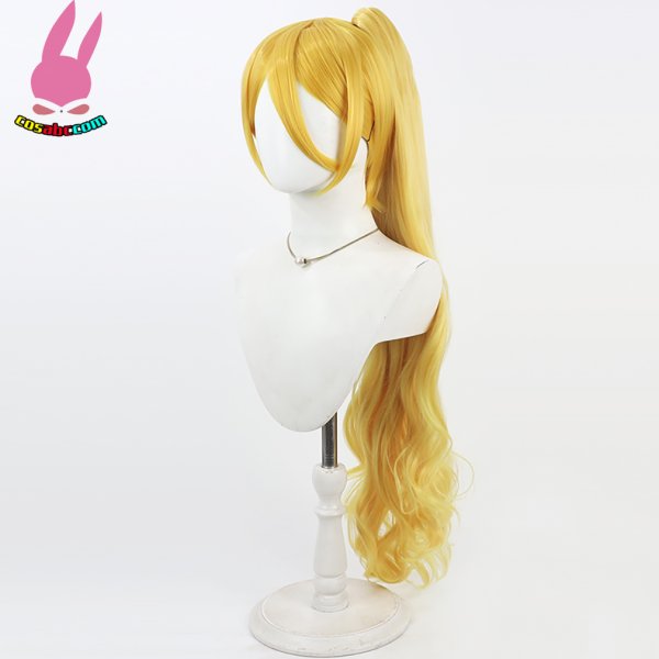 画像4: cosabc HUGっと!プリキュア 輝木ほまれ 風 コスプレウィッグ かつら コスチューム イベント 変装 仮装 パーティー ハロウィン (4)