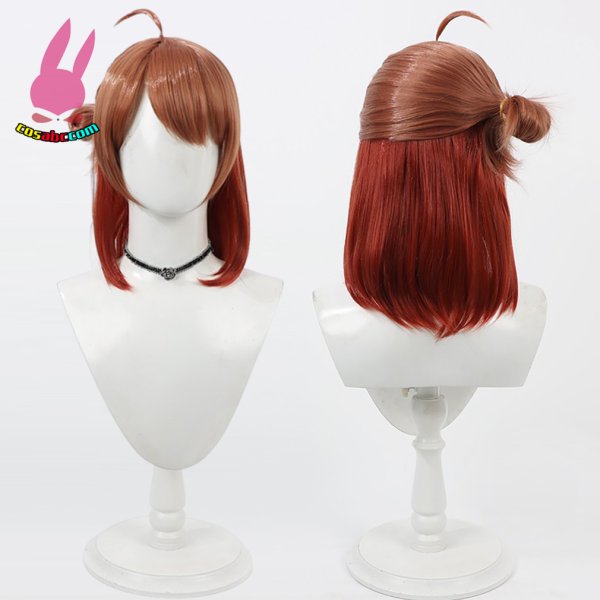 画像5: cosabc 学園アイドルマスター 花海佑芽 はなみうめ  風 コスプレウィッグ かつら コスチューム イベント 変装 仮装 パーティー ハロウィン (5)