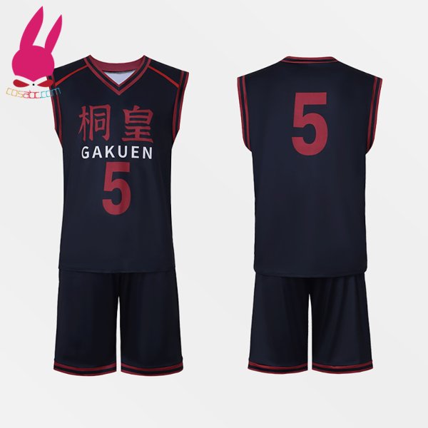 画像4: cosabc 黒子のバスケ キセキの世代 青峰大輝 あおみねだいき 帝光全員 ユニフォーム ジャージ 風 コスプレ衣装 イベント 演出服 二次会 コスチューム パーティー ハロウィン (4)