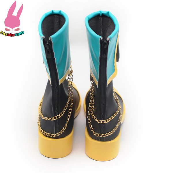 画像5: cosabc プロジェクトセカイ 朝比奈まふゆ 風 コスプレ靴 コスチューム コスプレシューズ イベント ハロウィン (5)