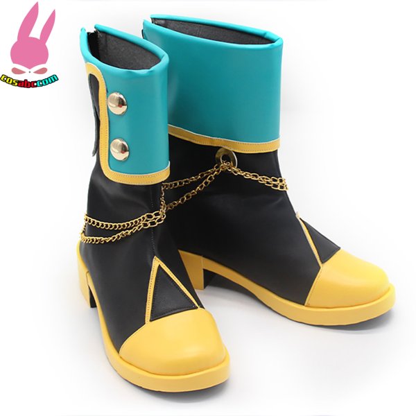 画像3: cosabc プロジェクトセカイ 朝比奈まふゆ 風 コスプレ靴 コスチューム コスプレシューズ イベント ハロウィン (3)