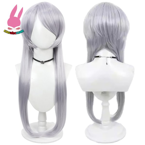 画像5: cosabc 刀剣乱舞 白山吉光 はくさんよしみつ  風 コスプレウィッグ かつら コスチューム イベント 変装 仮装 パーティー ハロウィン (5)