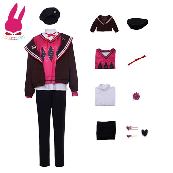 画像10: cosabc pjsk プロジェクトセカイ カラフルステージ! feat.初音ミク 青柳冬弥 あおやぎとうや  バレンタインデー 風 コスプレ衣装 イベント 演出服 二次会 コスチューム パーティー ハロウィン (10)