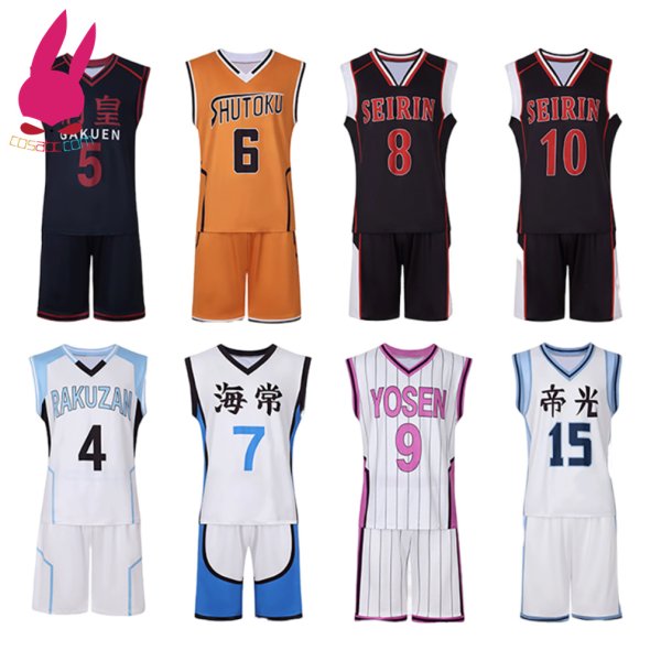 画像14: cosabc 黒子のバスケ キセキの世代 青峰大輝 あおみねだいき 帝光全員 ユニフォーム ジャージ 風 コスプレ衣装 イベント 演出服 二次会 コスチューム パーティー ハロウィン (14)