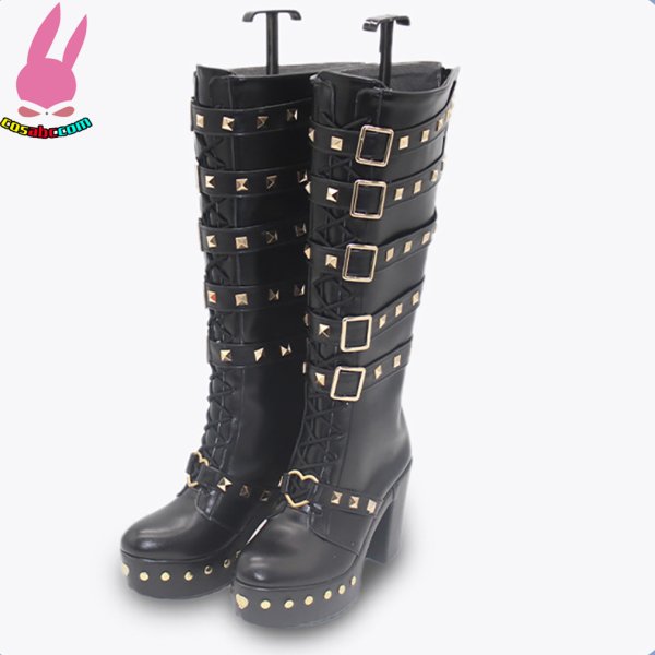 画像3: cosabc バーチャル YouTuber VTuber にじさんじ 狂蘭メロコ 風 コスプレ靴 コスチューム コスプレシューズ イベント ハロウィン (3)