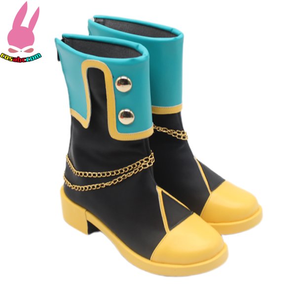 画像2: cosabc プロジェクトセカイ 朝比奈まふゆ 風 コスプレ靴 コスチューム コスプレシューズ イベント ハロウィン (2)