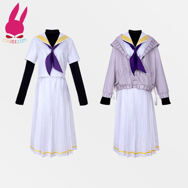 画像19: cosabc ブルーアーカイブ -Blue Archive 百合園セイア 古関ウイ 伊落マリー 風 コスプレ衣装 イベント 演出服 二次会 コスチューム パーティー ハロウィン (19)