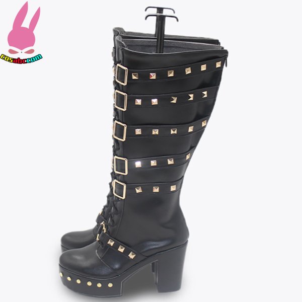 画像4: cosabc バーチャル YouTuber VTuber にじさんじ 狂蘭メロコ 風 コスプレ靴 コスチューム コスプレシューズ イベント ハロウィン (4)