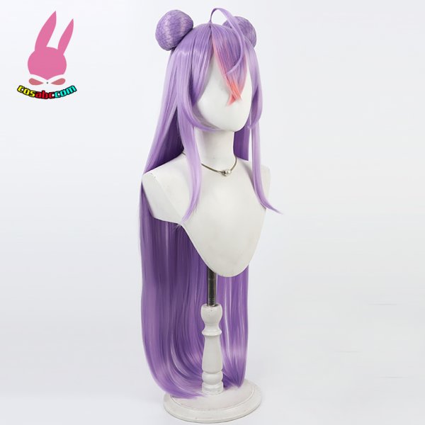 画像2: cosabc YouTuber VTuber にじさんじ 梢桃音 こずえもね  風 コスプレウィッグ かつら コスチューム イベント 変装 仮装 パーティー ハロウィン (2)