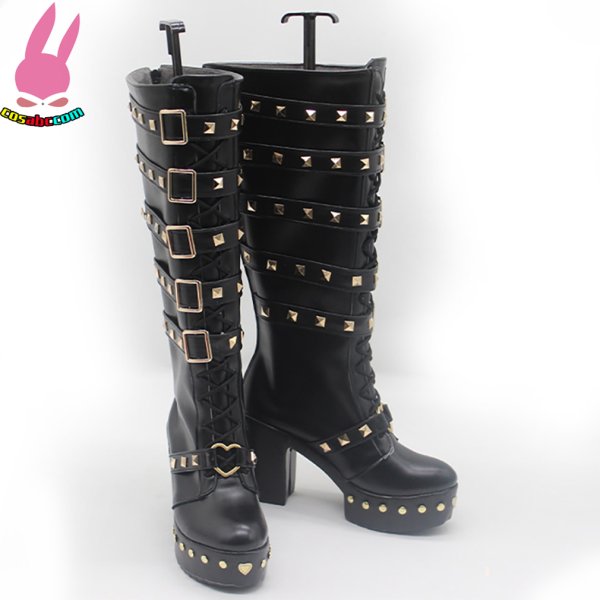 画像2: cosabc バーチャル YouTuber VTuber にじさんじ 狂蘭メロコ 風 コスプレ靴 コスチューム コスプレシューズ イベント ハロウィン (2)