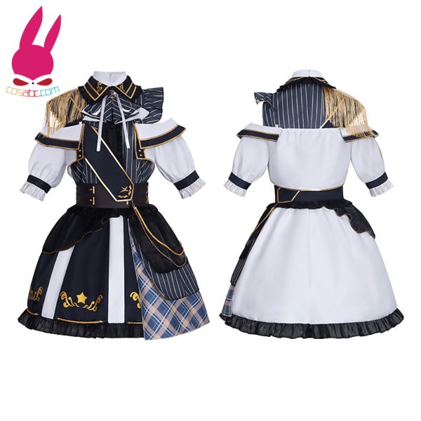 画像5: cosabc 推しの子 アイドルマスター連動 メムちょ 有馬かな 風 コスプレ衣装 イベント 演出服 二次会 コスチューム パーティー ハロウィン (5)