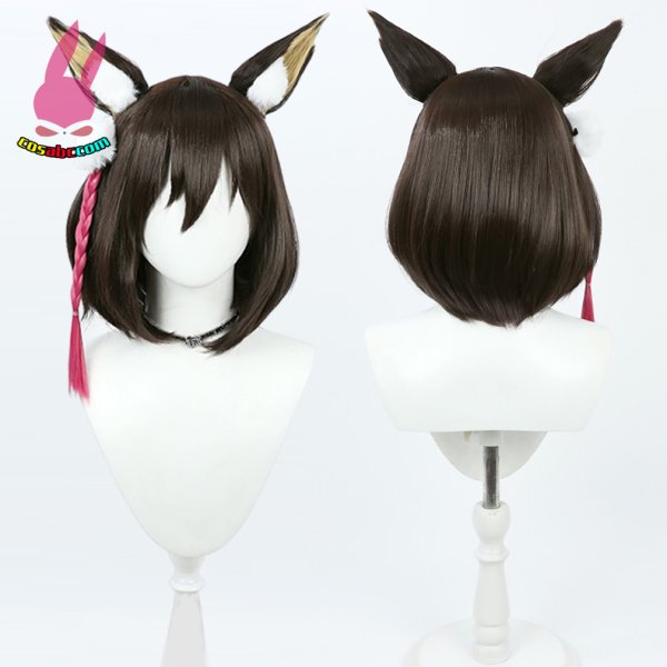 画像6: cosabc ブルーアーカイブ -Blue Archive-久田イズナ  風 コスプレウィッグ かつら コスチューム イベント 変装 仮装 パーティー ハロウィン (6)