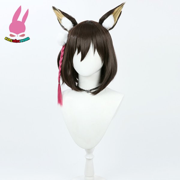 画像3: cosabc ブルーアーカイブ -Blue Archive-久田イズナ  風 コスプレウィッグ かつら コスチューム イベント 変装 仮装 パーティー ハロウィン (3)