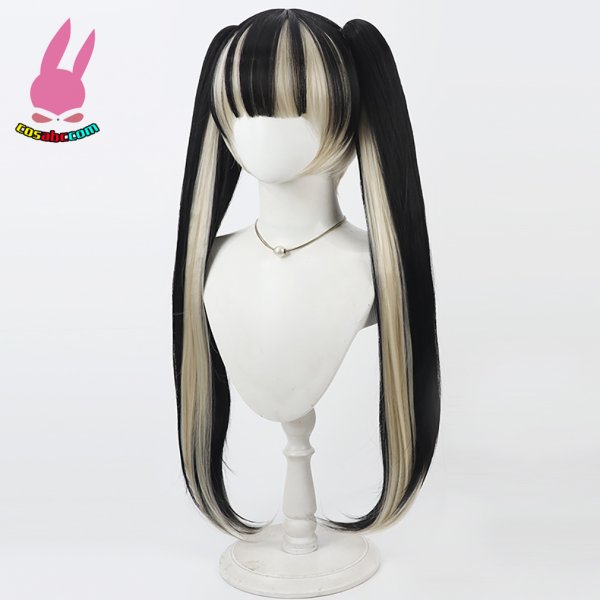 画像3: cosabc YouTube VTuber ホロライブ hololive 儒烏風亭らでん  風 コスプレウィッグ かつら コスチューム イベント 変装 仮装 パーティー ハロウィン (3)