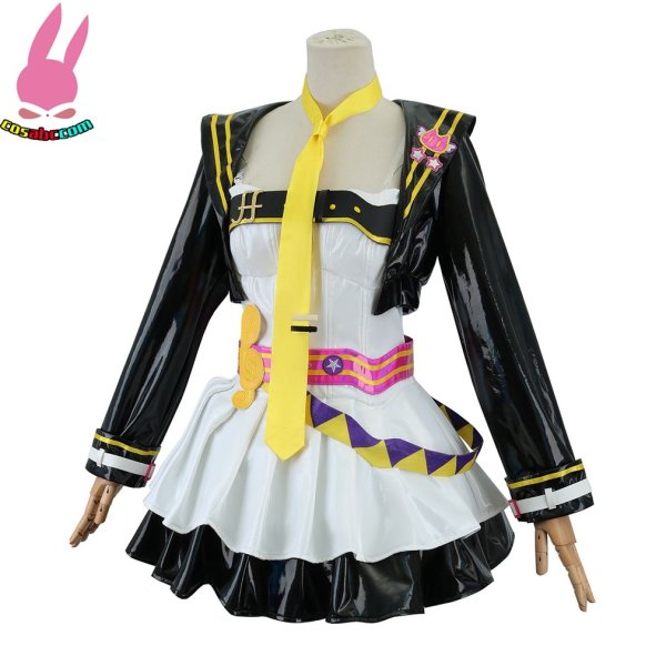 画像4: cosabc 初音ミク 鏡音リン 鏡音レン 風 コスプレ衣装 イベント 演出服 二次会 コスチューム パーティー ハロウィン (4)