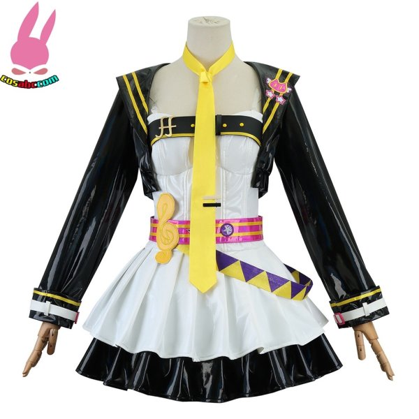 画像3: cosabc 初音ミク 鏡音リン 鏡音レン 風 コスプレ衣装 イベント 演出服 二次会 コスチューム パーティー ハロウィン (3)