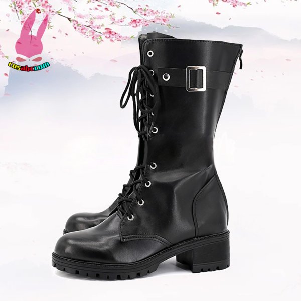 画像3: cosabc ブルーアーカイブ -Blue Archive-朝霧スオウ  風 コスプレ靴 コスチューム コスプレシューズ イベント ハロウィン (3)