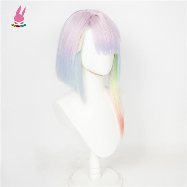 画像2: cosabc サイバーパンク エッジランナーズ ルーシー  風 コスプレウィッグ かつら コスチューム イベント 変装 仮装 パーティー ハロウィン (2)