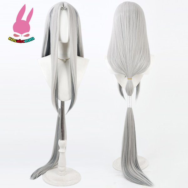 画像5: cosabc 刀剣乱舞 姫鶴一文字 ひめつるいちもんじ  風 コスプレウィッグ かつら コスチューム イベント 変装 仮装 パーティー ハロウィン (5)