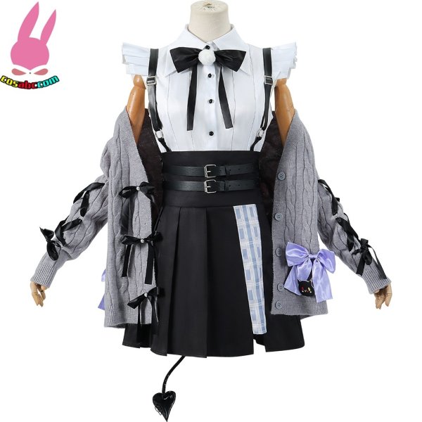 画像2: cosabc vtuber ホロライブ 常闇トワ 風 コスプレ衣装 イベント 演出服 二次会 コスチューム パーティー ハロウィン (2)