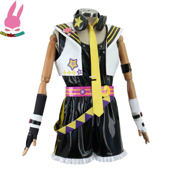 画像8: cosabc 初音ミク 鏡音リン 鏡音レン 風 コスプレ衣装 イベント 演出服 二次会 コスチューム パーティー ハロウィン (8)