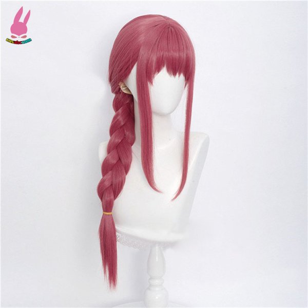 画像2: cosabc チェンソーマン マキマ 風 コスプレウィッグ かつら コスチューム イベント 変装 仮装 パーティー ハロウィン (2)