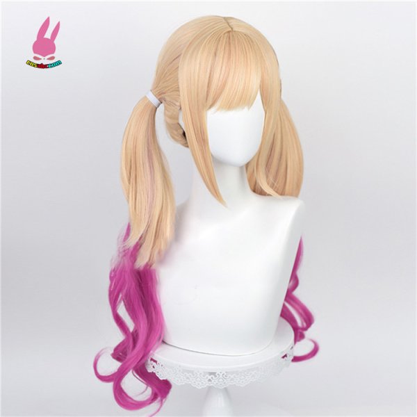 画像2: cosabc その着せ替え人形は恋をする 喜多川海夢 きたがわまりん 風 コスプレウィッグ かつら コスチューム イベント 変装 仮装 パーティー ハロウィン (2)