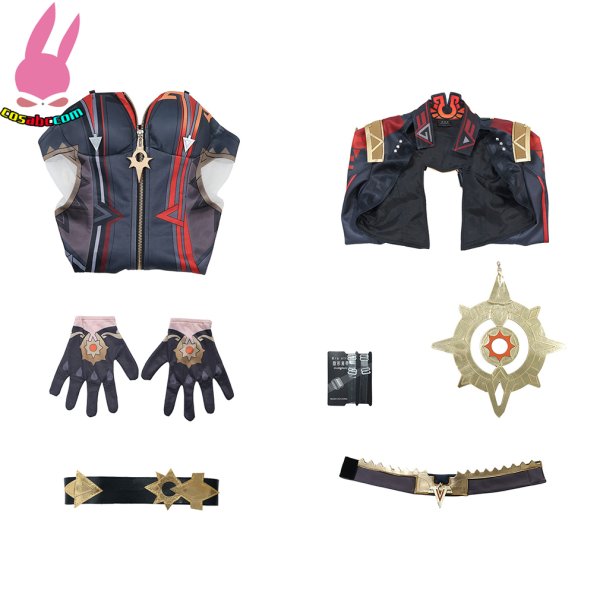 画像10: cosabc 原神 げんしん マーヴィカ 風 コスプレ衣装 イベント 演出服 二次会 コスチューム パーティー ハロウィン (10)
